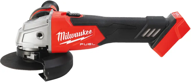 Aku úhlová bruska 125 mm Milwaukee M18 FSAG125X-501B s posuvným spínačem, aku M18 B5 + M12-18 C+ taška, 4933500779